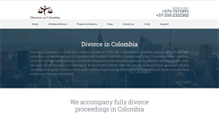 Desktop Screenshot of divorceincolombia.com