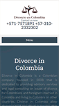Mobile Screenshot of divorceincolombia.com